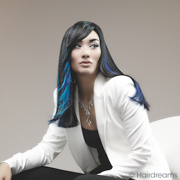 Hairdreamsfoto-Effekt-blau